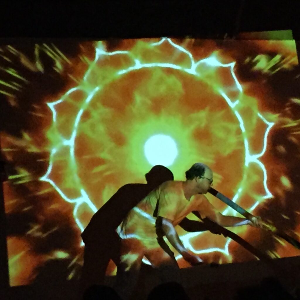 David Sloves, multi-instrumentalist, sound healing, didgeridoo, handpan, flute, sitar